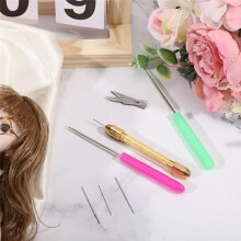 13pcs Doll Hair Tools Set Doll Hair Rerooting Kit Reroot Rehair Tools Doll Hair Wig Tools Doll Hair Making Accessories