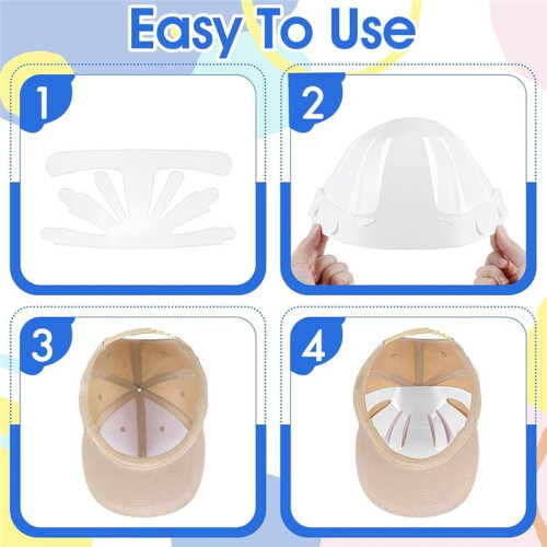 Plastic Hat Rack,10Pcs Hat Shaper for Baseball Caps Insert Bump Caps Washer Inserts Shapers for Baseball Cap
