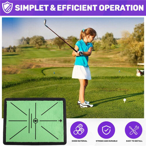 Hitting Mat,  Practice Mat for Swing Path Feedback,  Training Mat for Driving Chipping Training 1
