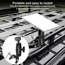 For Starlink Mount Adjustable Clamp Bracket Kit Clamp Mount for RV Ladders Roof Rack Balcony