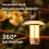 Multifunctional Camping Light Camping Atmosphere Light Warm White Dual Light Flashlight Portable Flashlight Tent Light 5