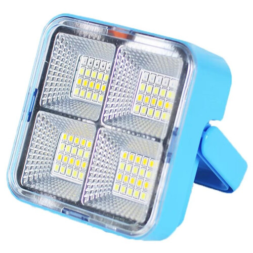 Rechargeable Solar LED Spotlight - USB Outdoor Floodlight, Powerful Projector Construction Lamp for Enhanced Visibility