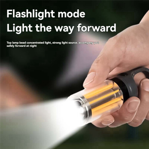 Multifunctional Camping Light Camping Atmosphere Light Warm White Dual Light Flashlight Portable Flashlight Tent Light 1