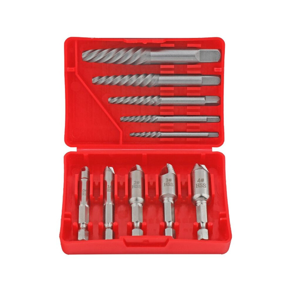 10Pcs Broken Wire Nut Extractor Bolt Guillotine Screw Drill Bit Removal Slip Wire Thick Teeth Extractor Remover Tool Set 4711071890488