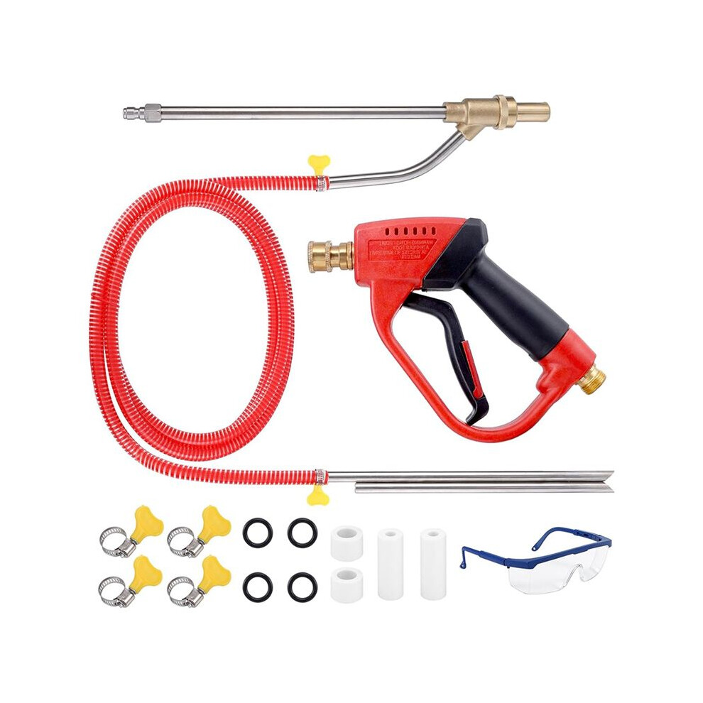 Pressure Washer Sand Kit With Gun, 5000 Psi Sand For Pressure Washer With 4 Pcs Replacement Nozzle 4713120664514
