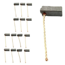 5x6x14mm Carbon Brush Wire Conductor Generator Motor Brush for 24V Garage Door Motor Copper Graphite Carbon Brush