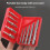 10Pcs Broken Wire Nut Extractor Bolt Guillotine Screw Drill Bit Removal Slip Wire Thick Teeth Extractor Remover Tool Set 6