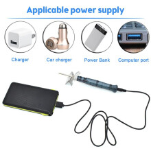 Ferro de Solda USB 5V 8W Ferro de Solda Elétrico Profissional Portátil Ferramenta de Reparo Doméstico e Externo com Aquecimento Rápido
