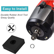 (8+8Set) 1/2inch and 3/8inch Impact Retaining Ring Clip with O-Ring,Retainer Impact Lock Ring Anvil Install Tool
