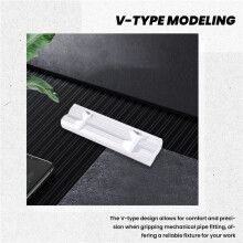 2Pcs 5inch Vise Milling Vise Jaw Clamps Magnetic Bench Vice Pad Tools for Gripping Mechanical Pipe Fitting Fixed