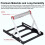 Multifunktionell Skärmaskin Material Rack 55-135 mm Höjdjusterbart Stativ Extra Stödfäste Vikbar Ram 2