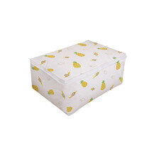 (Pineapple, 55*35*25cm/21.6*13.7*9.8in) Bag Storage Folding Clothes Blanket Quilt Closet Sweater Pouch Box Fashion