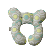 (LightGreen)Oreiller en forme de dessin animé pour enfants chariot de voyage extérieur accessoire de protection du cou bébé