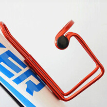 (red,8.5 x 8.5 x 15cm)Práctico soporte portabotellas de agua potable bicicleta ciclismo aleación de aluminio para exteriores jaulas