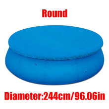 (Round-244, 244cm/96.06in) Garden Outdoor 6812ft Family Pools Swimming Pool Round Frame Rectangle Cover