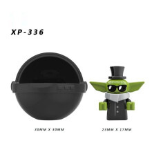 (XP-336)Yoda Baby Chirstmas Rotating Arm Mandalorian Rey Kylo Building Blocks Child Toy