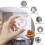 8 Pack Plastic Lamp Shade Reducer Ring, E27 to E14 Lampshade Ring, E14 Lamp Shade Converter, Socket Replacement Fitting Washer Adaptor, White 3