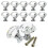 (10pc) Crystal Glass 10pcs Cabinet Knob Diamond Shape 30mm Drawer Handle Pull Cupboard 1