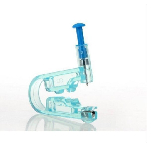Ear Piercing Gun Safety Asepsis Tool Needle Disposable Body Kit Gem Earring Stud
