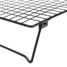 Compact Black Multifunctional Cooling Rack