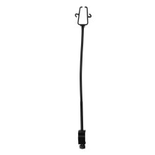 Soporte de 90 cm para secador de pelo con abrazadera, acero inoxidable