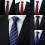 (Black Hand)Stripes Pattern Tie Men Polyester Stylish Accessories For Occasion Special 8