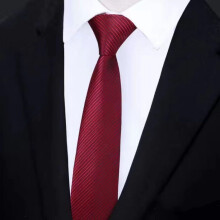 (Red Fine Lines)Stripes Pattern Tie Men Polyester Stylish Accessories For Occasion Special