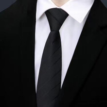 (Black Zipper)Stripes Pattern Tie Men Polyester Stylish Accessories For Occasion Special