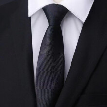 (Fine Black Lines Zipper)Stripes Pattern Tie Men Polyester Stylish Accessories For Occasion Special