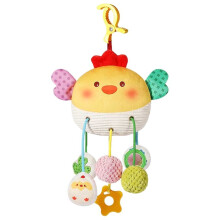 Polyester Chick Pull String Baby Teething Toy,Enhances Color Recognition,Hand-Eye Coordination,Motor Skill,Birthday Gift
