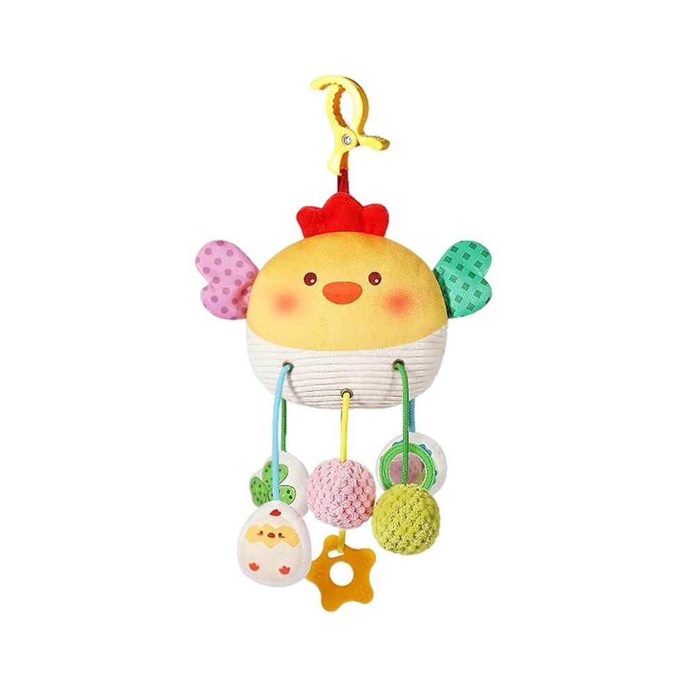 Polyester Chick Pull String Baby Teething Toy,Enhances Color Recognition,Hand-Eye Coordination,Motor Skill,Birthday Gift
