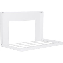 Foldable Magnetic Shelf for Washer and Dryer - Upgraded 3-Strip Strong Magnet Side Rack, for Laundry Room, White
