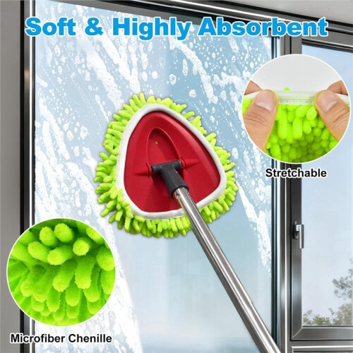 Mop Heads Replacements for  Easywring 1 Tank, Spin Mop Replacement  with 4 Refills, Scrubber & Base 2