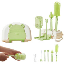 Bottle Brush Set - 6-in-1 Baby Bottle Cleaning Set, Portable Baby Travel