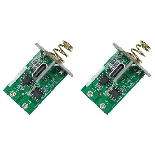 2Pcs 3-4.2V Electric Torch LED Circuit Board Type-C Charging Electron Plate DIY LED Light Accessories