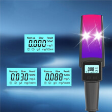 Non Contact Portable Alcohol Tester with Sound Alert, LCD Display and Trace Detection for Nighttime Safety