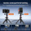 Camera Cage for  Action 5 Pro 4 3, Aluminum Protective Cage with Cold Shoe, 1/4" Thread and Screen Covers 8