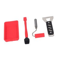 Wood Glue Applicator Set Portable Aluminum Alloy and Silicone Rugged for Handcraft Woodworking Carpentry DIY Repair