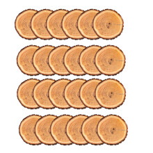 100 Pcs Disposable Wooden Slice Woven Paper Placemats Rustic Charger Place Mat Bulk Table Paper Placemat for Birthday
