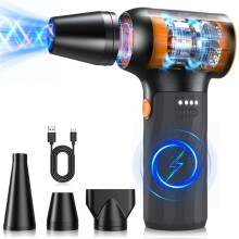 Compressed Air Duster, Blower Turbo Fan 130000RPM - Cordless Air Duster Blower,for Car Dry Keyboard PC Computer