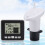 Wireless Water Level Indicator Gauge Water Tank Sensor Liquid Level Sensor Digital Thermometer Clock Water Level Meter 7