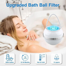 Tub Filter for Bathtub Bath Filter for Tub Bathtub Water Filter 8-Layer Filtration Making Skin and Hair Healthier