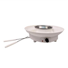 Elektrische Fondueset, met Vork, Chocoladesmeltpot, Chocoladesmeltpot voor Het Smelten van Snoep, US-Stekker, Wit