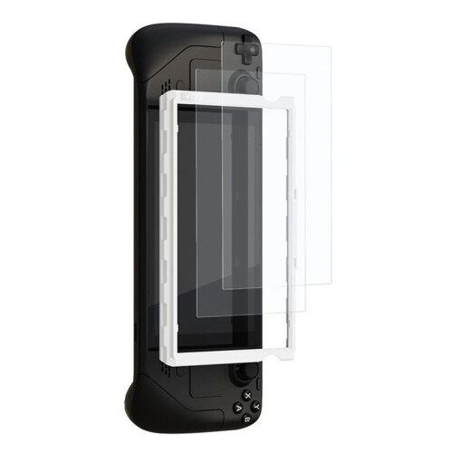 2PCS Screen Protector Tempered Glass Film with Positioner for  LCD/OLED Easy Install Matte Finish