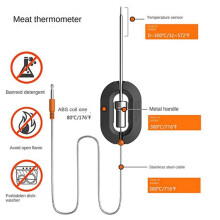 BBQ Thermometer Rechargeable Thermometer Wifi Wireless Remote Control Meat Grill Thermometer for Oven Grill Smoker