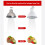 10PCS Ceiling Spotlight Set 7W GU10 Base  Saving Downlight LED Light Indoor Lighting 6000K White Light 5