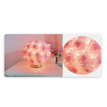 Nordic Rose Flower Bouquet Table Lamp Romantic Bedside Night Light for Bedroom for Wedding Decor Desk Lamp EU Plug