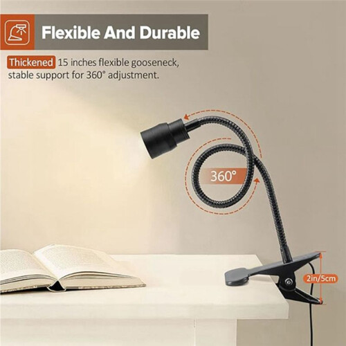 LED Reading Lights USB Three Color Dimming Clamp Book Light Flexible Gooseneck Read Night Light Studing Reading Lamp 2