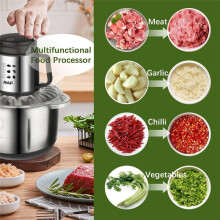 RAF Procesador de Alimentos de 400 W, Picadora de Carne Eléctrica con 4 Cuchillas Afiladas, Ideal para Uso Doméstico, para Picar Ajo y Verduras (UE)