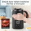 Electric Kettle Suitable for Making Tea and Coffee,Digital Display Temperature Control DoubleLayer Insulation Kettle(EU) 5